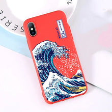 Load image into Gallery viewer, for iphone X XS case The Big Wave of kanagawa Back Cover Soft Phone Case Fundas For iPhone 5 5s SE 6 7 8 Plus XR XSMAX cover