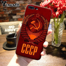 Load image into Gallery viewer, Yinuoda Soviet Union USSR Grunge Flag Painted cover Phone Case for iPhone 7plus X XS MAX XR 6S 7 8 8Plus 5 5S 11 11pro max case