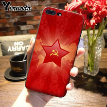 Load image into Gallery viewer, Yinuoda Soviet Union USSR Grunge Flag Painted cover Phone Case for iPhone 7plus X XS MAX XR 6S 7 8 8Plus 5 5S 11 11pro max case