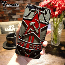 Load image into Gallery viewer, Yinuoda Soviet Union USSR Grunge Flag Painted cover Phone Case for iPhone 7plus X XS MAX XR 6S 7 8 8Plus 5 5S 11 11pro max case