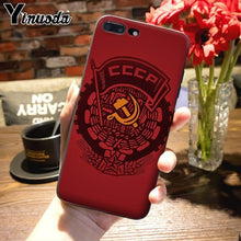 Load image into Gallery viewer, Yinuoda Soviet Union USSR Grunge Flag Painted cover Phone Case for iPhone 7plus X XS MAX XR 6S 7 8 8Plus 5 5S 11 11pro max case