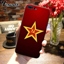 Load image into Gallery viewer, Yinuoda Soviet Union USSR Grunge Flag Painted cover Phone Case for iPhone 7plus X XS MAX XR 6S 7 8 8Plus 5 5S 11 11pro max case