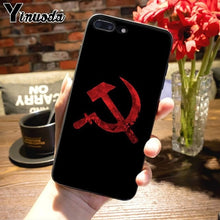 Load image into Gallery viewer, Yinuoda Soviet Union USSR Grunge Flag Painted cover Phone Case for iPhone 7plus X XS MAX XR 6S 7 8 8Plus 5 5S 11 11pro max case