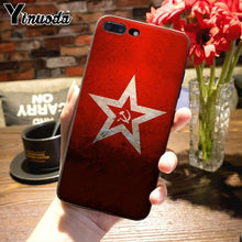 Load image into Gallery viewer, Yinuoda Soviet Union USSR Grunge Flag Painted cover Phone Case for iPhone 7plus X XS MAX XR 6S 7 8 8Plus 5 5S 11 11pro max case