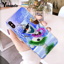 Load image into Gallery viewer, Yinuoda Olaf Snowman Frozen Multi Newly Arrived Phone Case for iPhone 6S 6plus 7 7plus 8 8Plus X Xs MAX 5 5S XR 10