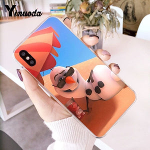 Yinuoda Olaf Snowman Frozen Multi Newly Arrived Phone Case for iPhone 6S 6plus 7 7plus 8 8Plus X Xs MAX 5 5S XR 10