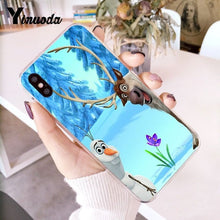 Load image into Gallery viewer, Yinuoda Olaf Snowman Frozen Multi Newly Arrived Phone Case for iPhone 6S 6plus 7 7plus 8 8Plus X Xs MAX 5 5S XR 10