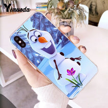 Load image into Gallery viewer, Yinuoda Olaf Snowman Frozen Multi Newly Arrived Phone Case for iPhone 6S 6plus 7 7plus 8 8Plus X Xs MAX 5 5S XR 10