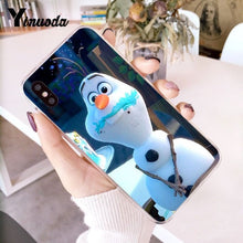 Load image into Gallery viewer, Yinuoda Olaf Snowman Frozen Multi Newly Arrived Phone Case for iPhone 6S 6plus 7 7plus 8 8Plus X Xs MAX 5 5S XR 10