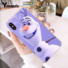 Load image into Gallery viewer, Yinuoda Olaf Snowman Frozen Multi Newly Arrived Phone Case for iPhone 6S 6plus 7 7plus 8 8Plus X Xs MAX 5 5S XR 10