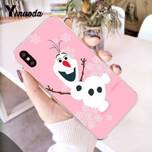 Load image into Gallery viewer, Yinuoda Olaf Snowman Frozen Multi Newly Arrived Phone Case for iPhone 6S 6plus 7 7plus 8 8Plus X Xs MAX 5 5S XR 10