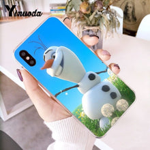 Load image into Gallery viewer, Yinuoda Olaf Snowman Frozen Multi Newly Arrived Phone Case for iPhone 6S 6plus 7 7plus 8 8Plus X Xs MAX 5 5S XR 10