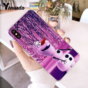 Yinuoda Olaf Snowman Frozen Multi Newly Arrived Phone Case for iPhone 6S 6plus 7 7plus 8 8Plus X Xs MAX 5 5S XR 10