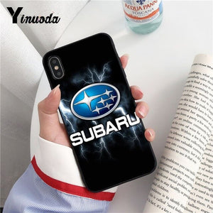 Yinuoda Subaru TPU Soft Silicone Phone Case Cover for iPhone 8 7 6 6S Plus 5 5S SE XR X XS MAX Coque Shell Fundas Capa