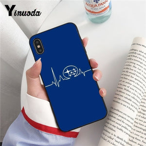 Yinuoda Subaru TPU Soft Silicone Phone Case Cover for iPhone 8 7 6 6S Plus 5 5S SE XR X XS MAX Coque Shell Fundas Capa