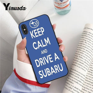 Yinuoda Subaru TPU Soft Silicone Phone Case Cover for iPhone 8 7 6 6S Plus 5 5S SE XR X XS MAX Coque Shell Fundas Capa