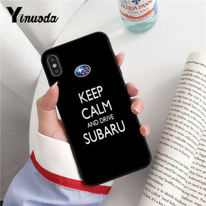 Yinuoda Subaru TPU Soft Silicone Phone Case Cover for iPhone 8 7 6 6S Plus 5 5S SE XR X XS MAX Coque Shell Fundas Capa